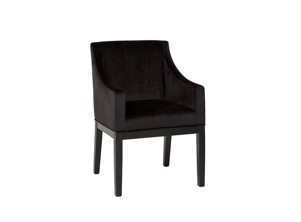 Shetland armstol Svart velur 