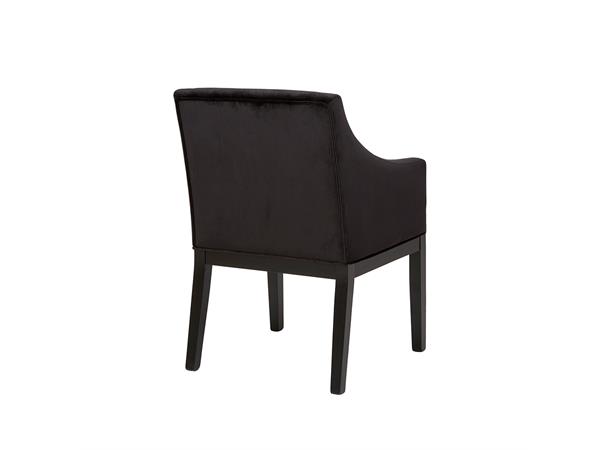 Shetland armstol Svart velur 