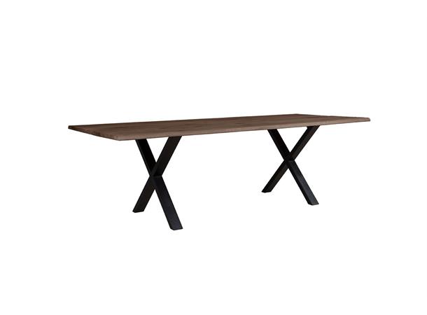 Sirdal spisebord 240X95 cm, røkt eik/kryssben 