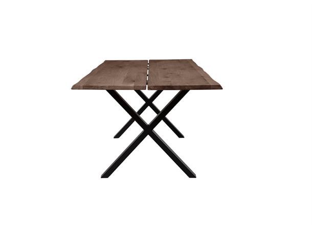 Sirdal spisebord 240X95 cm, røkt eik/kryssben