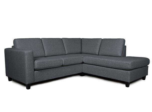 Grenoble 2R hjørnesofa, PG1 Åpen ende, Høyre, Abba V4P69 blue grey 