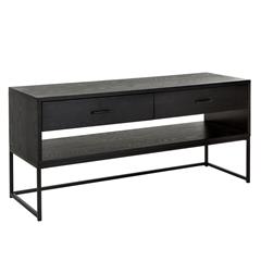 Alexis TV-benk Svart MDF/metall