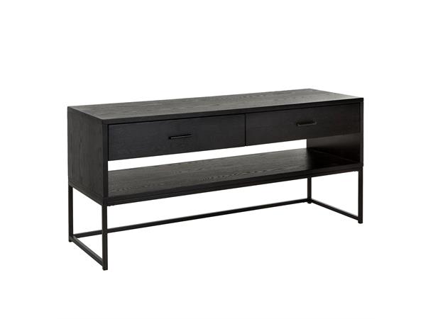 Alexis TV-benk Svart MDF/metall 