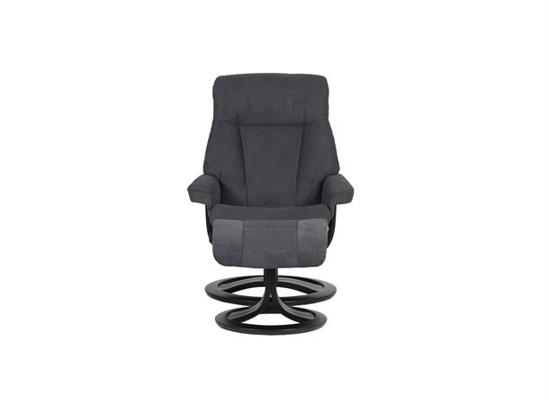 Atlanta hvilestol m/krakk, Medium, H2 Tekstil, Enjoy Graphite 