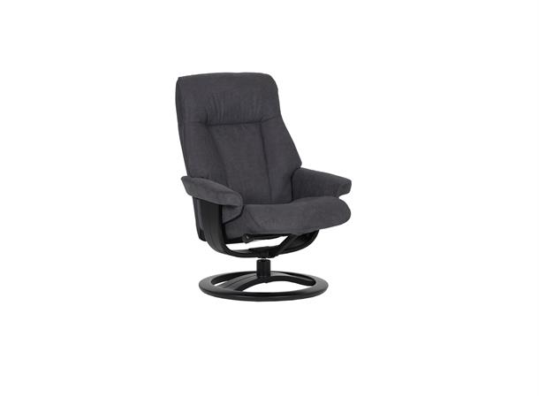 Atlanta hvilestol m/krakk, Medium, H2 Tekstil, Enjoy Graphite 