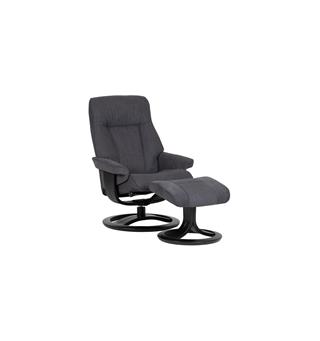 Atlanta hvilestol m/krakk, Medium, H2 Tekstil, Enjoy Graphite
