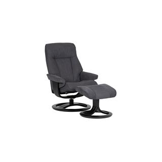 Atlanta hvilestol m/krakk, Medium, H2 Tekstil, Enjoy Graphite