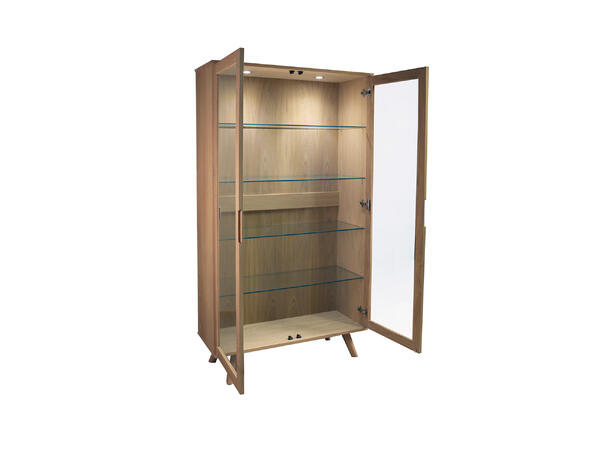 Noma vitrine med LED-lys 106x40x185 cm 