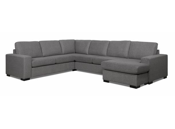 York 4 hjørnesofa, PG2 Med sjeselong, Høyre, Urban 6 antrazite 