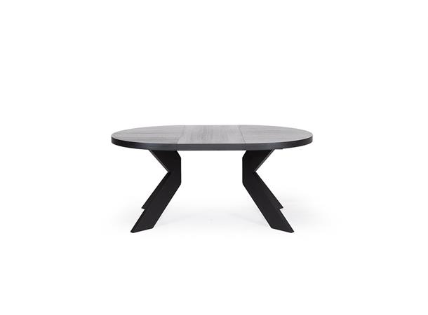 Boston spisebord Ø140 cm, 4 klaffer, svart