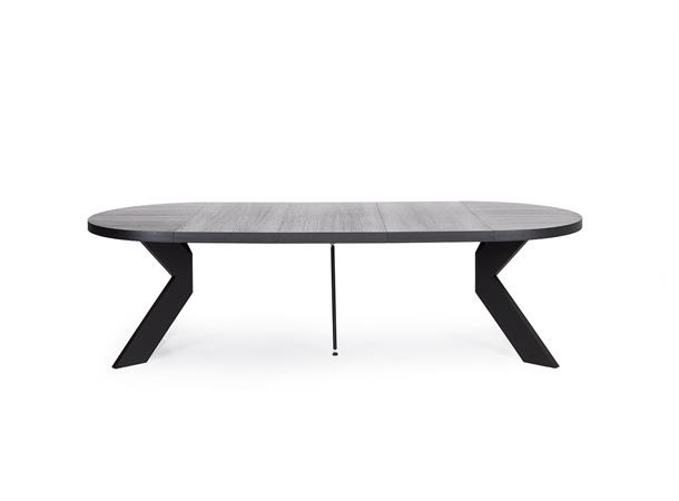 Boston spisebord Ø140 cm, 4 klaffer, svart