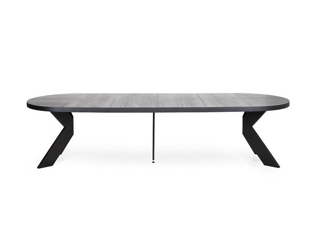 Boston spisebord Ø140 cm, 4 klaffer, svart 