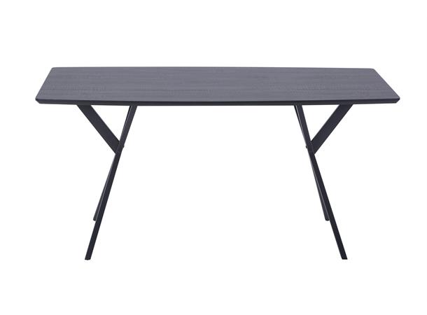 Kurt spisebord 160x90 cm, sort papirfolie