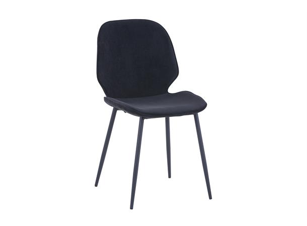 Tilde spisestol Sort cordfløyel, Modern 463