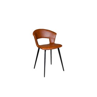 Tora spisestol Pu, cognac