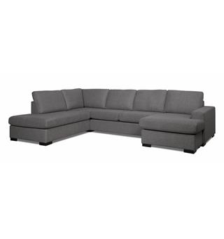 York 3 u-sofa, PG2 Venstre, Urban 6 antrazite