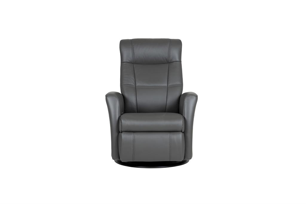 Odin recliner, H2 Hud/pvc, Essensa Graphite - Eureka Møbler AS