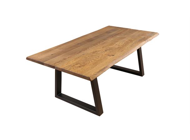 Røldal 130, Sofabord 130x72 cm, røkt eik/trapesben 