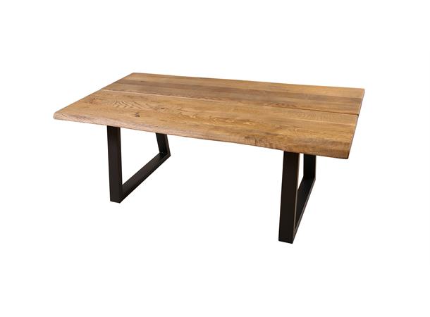 Røldal 130, Sofabord 130x72 cm, røkt eik/trapesben 