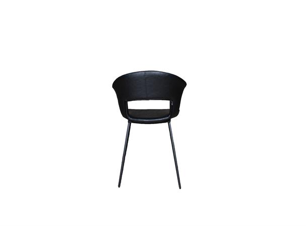 Tora spisestol Pu, sort 