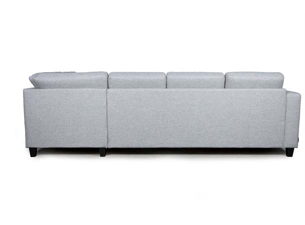 Grenoble 3R u-sofa, PG1 Høyre, Abba 25T6 light grey