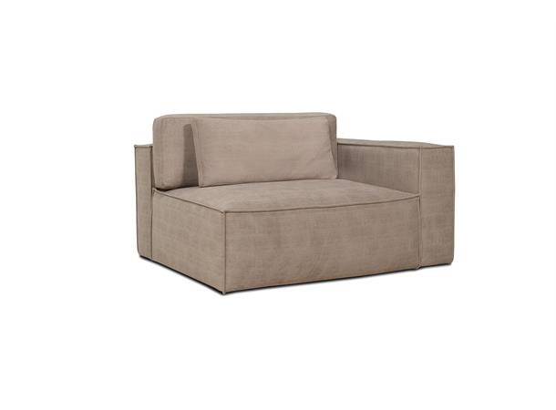 Diesel 1,5-seter med arm, PGS Høyre, Kazar 8 beige 