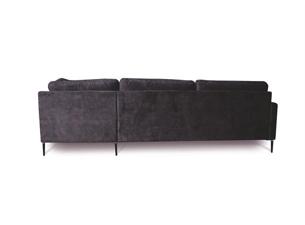Dublin 2R hjørnesofa, PG2 Åpen ende, Høyre, Adore 67 antrazite 