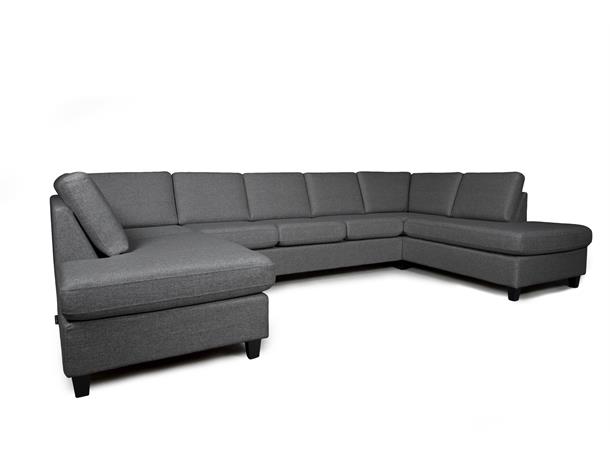 Grenoble 83 u-sofa, PG1 Abba V8V8 dark grey