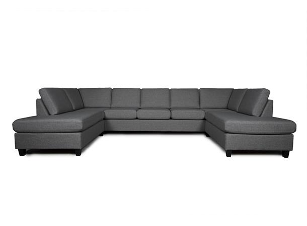 Grenoble 83 u-sofa, PG1 Abba V8V8 dark grey