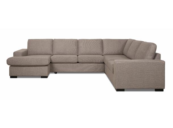 York 4 hjørnesofa, PG2 Med sjeselong, Venstre, Urban 3 Brown 