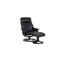 Atlanta hvilestol m/krakk, Medium, H2 Hud/PVC, svart