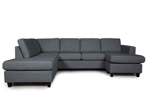 Grenoble 3L u-sofa, PG1 Venstre, Abba V4P69 blue grey