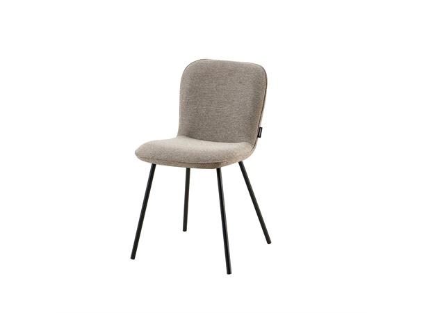 Mia spisestol Style 170 Taupe, sorte metallben 