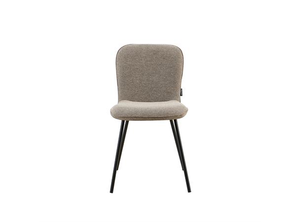 Mia spisestol Style 170 Taupe, sorte metallben 
