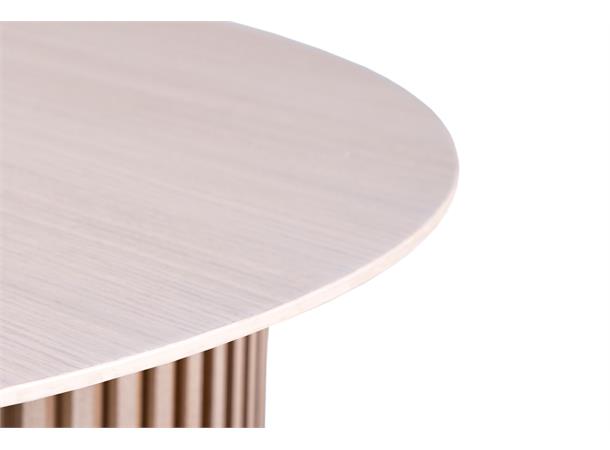 Siena sofabord Ø100x50 cm, Hvitpigmentert eikefiner 