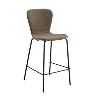 Trine barstol Coco 03 Latte, sorte metallben