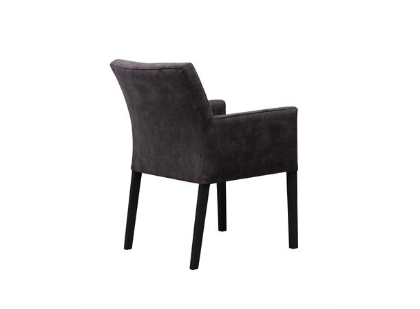 Lotte spisestol med arm, PG4 Svarte ben, Adore 67 Antrazite 