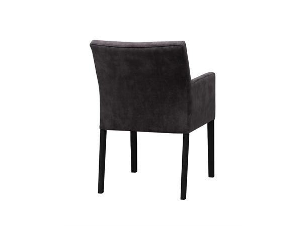 Lotte spisestol med arm, PG4 Svarte ben, Adore 67 Antrazite 