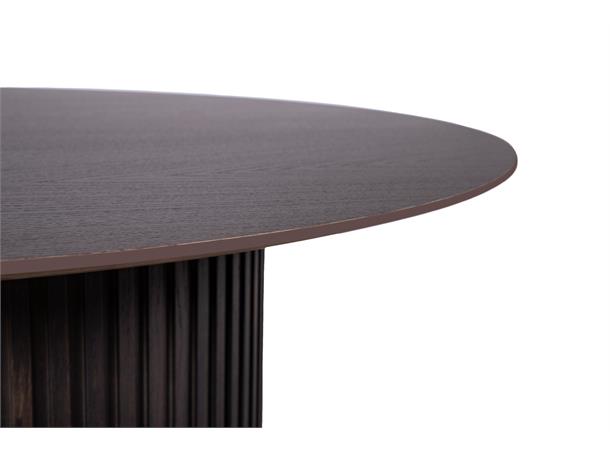 Siena sofabord Ø100x38 cm, Mocca eikefiner 