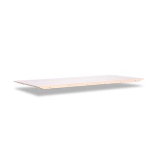 Viborg/Vermont klaff 120x50 cm, Hvitpigmentert eikefiner