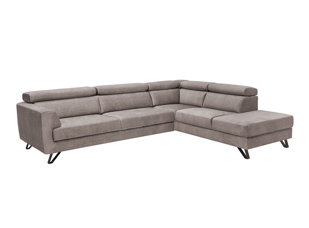 Billund 2R hjørnesofa med flexsete, PG1 Åpen ende, Høyre, Vogue 4 Taupe 