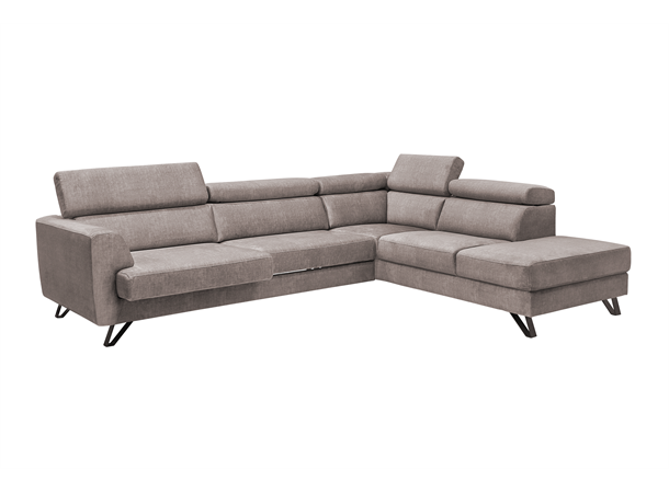 Billund 2R hjørnesofa med flexsete, PG1 Åpen ende, Høyre, Vogue 4 Taupe 
