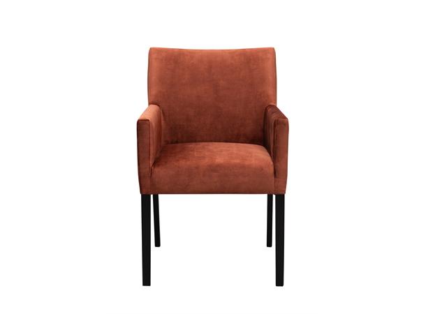 Lotte spisestol med arm, PG4 Svarte ben, Adore 126 Copper 