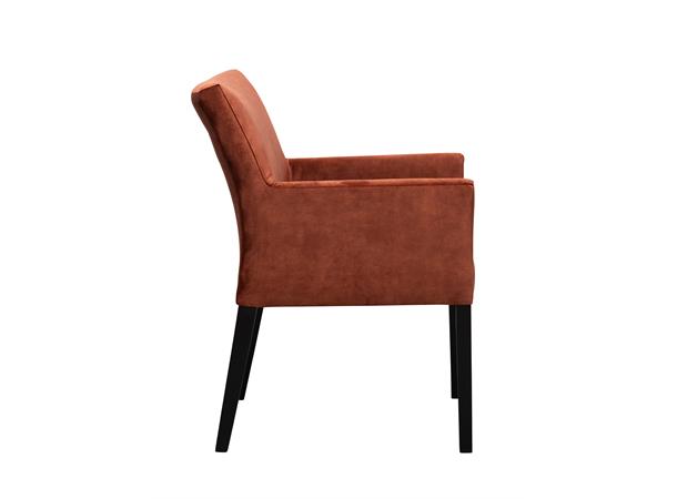 Lotte spisestol med arm, PG4 Svarte ben, Adore 126 Copper 