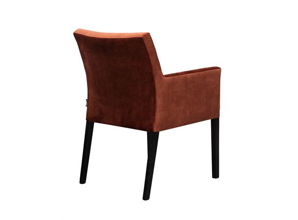 Lotte spisestol med arm, PG4 Svarte ben, Adore 126 Copper 