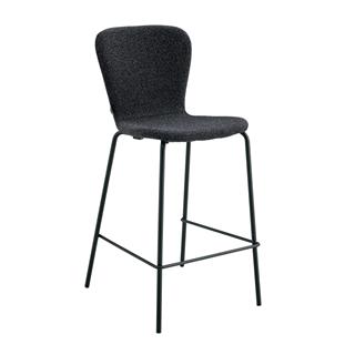 Trine barstol Coco 11 Antrasitt, sorte metallben