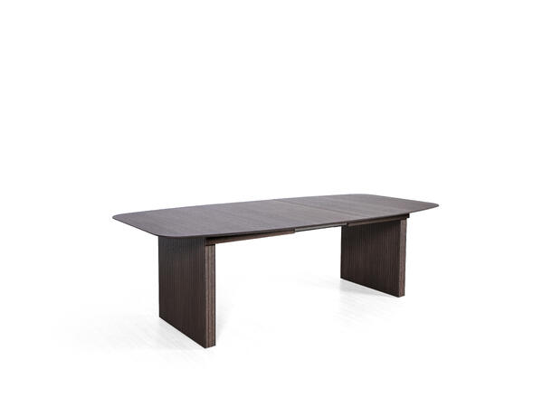 Viborg spisebord, opptil 2 klaffer Mocca eikefiner, 200x120cm 