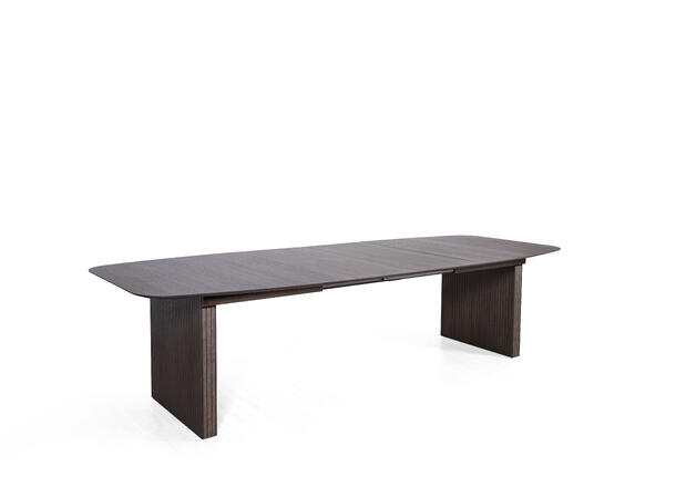 Viborg spisebord, opptil 2 klaffer Mocca eikefiner, 200x120cm 