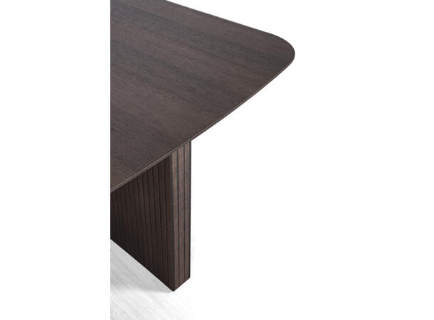 Viborg spisebord, opptil 2 klaffer Mocca eikefiner, 200x120cm 