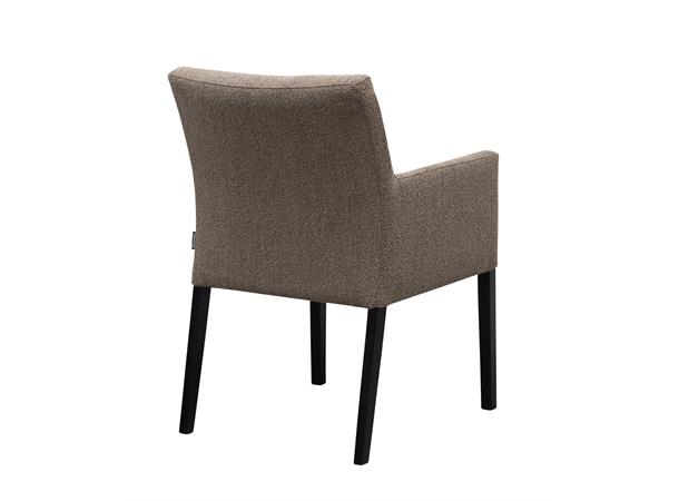 Lotte spisestol med arm, PG4 Svarte ben, Alpine 15 Brown 